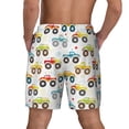 thumbnail image 4 of Daiia Cartoon Monster Trucks Mens Swim Trunks Swim Shorts Quick Dry Swim Shorts with Mesh Lining Pockets-X-Large, 4 of 9