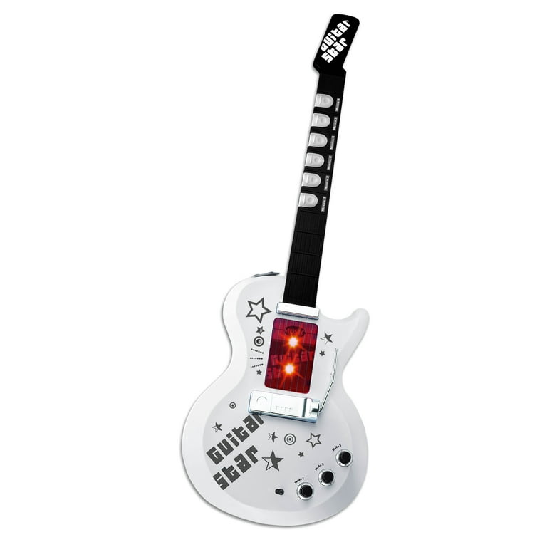 White toy guitar discount