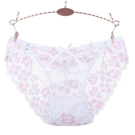 Bigersell Plus Size Panties Clearance Women Panties Boyshort Thongs Panty Style P-810 Cotton Plus Size Panties G String Thong Briefs Mid Waist Women Cheeky Panties White One Size