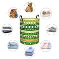 thumbnail image 4 of Balery St. Patrick's day in green colors Cesta de ropa redonda con asas, impermeable, independiente, para ropa, juguetes, dormitorio y familia-Medium, 4 of 6