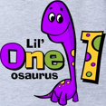 thumbnail image 2 of CafePress - Purple Dinosaur 1St Birthda - Cute Infant Baby Football Bodysuit, 2 of 3