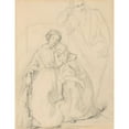 thumbnail image 3 of Józef Simmler 15x18 Black Modern Framed Museum Art Print Titled - Sketch of Catherine Jagiellon with Son Sigismund and John, Grand Duke of Finland, to the Painting ‘Catherine Jagiellon in Gr, 3 of 5
