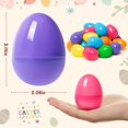 36 PCS Plastic Easter Eggs Bulk, 3.15” Empty Fillable with Candy, Treats, Colorful Bright
