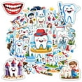 thumbnail image 5 of 35pcs Cartoon Stickers Children Stickers Dentist Stickers Tooth Stickers Kids Stickers for Laptops Notebooks Suitcases, 5 of 9