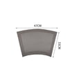thumbnail image 3 of ROSOZ Round Table Fan Shaped Place Mats Heat Resistant Waterproof Dining Table Pads for Hotel Western Restaurant New Chinese Style Tableware, 3 of 7