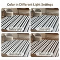 thumbnail image 7 of ODIKA 4'x6' Washable Area Rug Stain Resistant, Low Pile, Easy Care Striped Farmhouse Buffalo Plaid Grid With Modern Banded Border Accents for Dorm Room, Small Living, 7 of 7