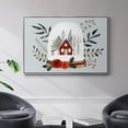thumbnail image 2 of Snow Globe Village Collection A - Framed Gallery Wrapped Holiday Canvas - 27 x 41 - Silver Frame, 2 of 9