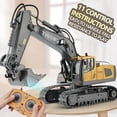 thumbnail image 1 of Excavadora RC con volquete, vehículo de ingeniería con control remoto de 2,4 G, camión sobre orugas, excavadora, juguetes para niños, regalos de Navidad, 1 of 5