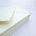 thumbnail image 3 of Handmade Cotton Rag Textured Paper Envelopes Deckle Edge-Thick 150 GSM Recycled Khadi Paper-Off-White, Size: 9x5", Pack of: 10- (ENVL-D-104), 3 of 7