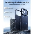 thumbnail image 3 of ESR Case with Stash Stand Compatible with iPhone 17 Pro Max, 7X Military-Grade Drop Protection & Camera Control, MagSafe Compatible Shock-Absorbing, Navy Blue, 3 of 6