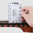 thumbnail image 3 of UDIYO Guitar Neck Ruler Accurate Portable PVC String Action Ruler Gauge for Guitar, 3 of 7