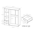 thumbnail image 3 of Ropero Armario Linz Ceniza 140x160x50 Closet MDP Maderkit M01322CL-CRBL-0, 3 of 7
