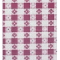 thumbnail image 2 of Yourtablecloth Checkered Vinyl Tablecloth with Flannel Backing for Restaurants, Picnics, Bistros, Indoor and Outdoor Dining Burgundy and White, 52X70 Rectangle/Oblong, 2 of 6