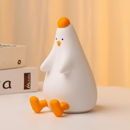 

Cartoon Chick Night Light Can Change Color With A Single Tap One Hand Operation Convenient Study Night Stand And Other Multi-Scene Use