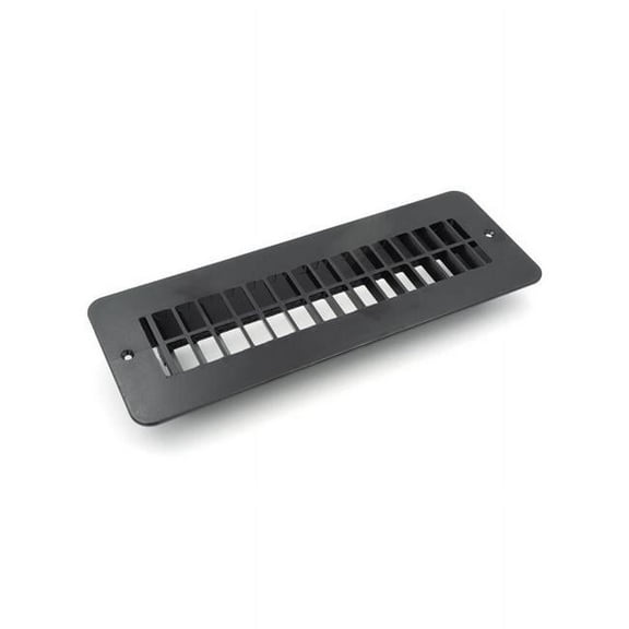 B&B Molders 94257 2 x 10 in. Floor Register with No Damper, Black