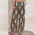 thumbnail image 5 of Palazzo Pants for Women, Gnome And Pumpkin Comfy Womens Wide Leg Baggy Pants, Casual Lounge Pants for Women Travel Vacation Outfits, 5 of 5