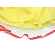 Jurebecia Princess Dress Royal Storybook up Puffed Sleeves & Tulle Skirt Birthday Party Costume Tulle Skirt 4-5 Years