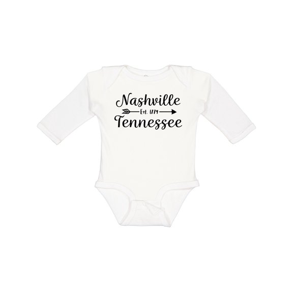 Inktastic Nashville Tennessee Est.1779 Boys or Girls Long Sleeve Baby Bodysuit