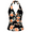 Black Floral, variant on Hilor Women's Halter Swim Tops Front Twist Swimwear Shirred Tankini Top Swimsuit Top