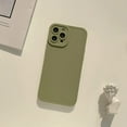 thumbnail image 2 of Compatible with iPhone 12 Case，Simple Cute Solid Color Design Frosted Soft TPU Silicone Anti-Fall Anti-Scratch Slim Shockproof Protective Case for iPhone 12 -Green, 2 of 8