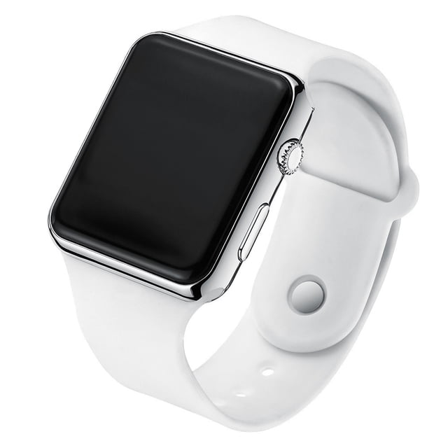 Reloj digital LED cuadrado de moda para estudiantes adultos, resistente al agua, luminoso, con revestimiento, gafas de sol, reloj electrónico deportivo