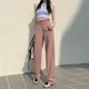 thumbnail image 2 of Vaqueros deshilachados para mujer, coloridos, rectos, de cintura alta, largos, para primavera, ocio, combinables, ropa de calle, estilo coreano, elegantes, Harajuku, 2 of 6
