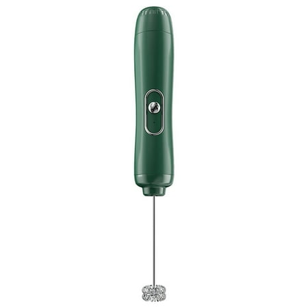 

Wsidrnty Handheld Mixer Foam Maker Battery Powered Portable Cordless Foamer Egg Beater Kitchen Whisk Tools Green