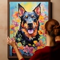 thumbnail image 6 of Thuan Beauceron Dog Flower Art Print Canvas, Wall art Painting Decor, Puppy Pop Art Home Decor Artwork For Bedroom Living Room Bathroom Decor, Puppies Colorful Photo, 6 of 6