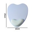thumbnail image 2 of Alfombrilla de ratón ergonómica en forma de corazón, con soporte de gel para reposamuñecas, antideslizante para trabajar en la oficina en casa, 2 of 5
