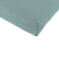 thumbnail image 3 of Jordan Manufacturing Sunbrella 44" x 22" Cast Mist Light Teal Solid Rectangular Outdoor Chair Cushion with Ties and Hanger Loop, 3 of 12
