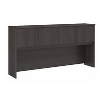 Studio C 72W 4 Door Hutch in Storm Gray - Engineered Wood