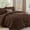 Dark Brown, variant on Queen Comforter Set, 7-Piece Bed in a Bag, Pintuck Bedding Sets for All Season, Includes Comforter, Flat Sheet, Fitted Sheet, Pillowcases and Pillowshams, Blush Pink
