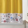 thumbnail image 3 of Fruit Embroidered 3-Piece Kitchen Curtain Tiers & Swag Set, Yellow color, 58x36 & 28x36 inches for daily life and holiday, 3 of 3
