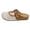 Brown, variant on Yiomxhi Women's Breathable Mesh Mary Jane Mules - Comfortable Slip-On Flats with Metal Buckle, Casual Round Toe Walking Shoes for Summer