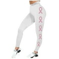 thumbnail image 3 of High Waisted Leggings for Women Cancer Awareness Month Printed Tight fit Scrunch Butt Lifting Long Pants Inseam Pants Trendy 2025, 3 of 4