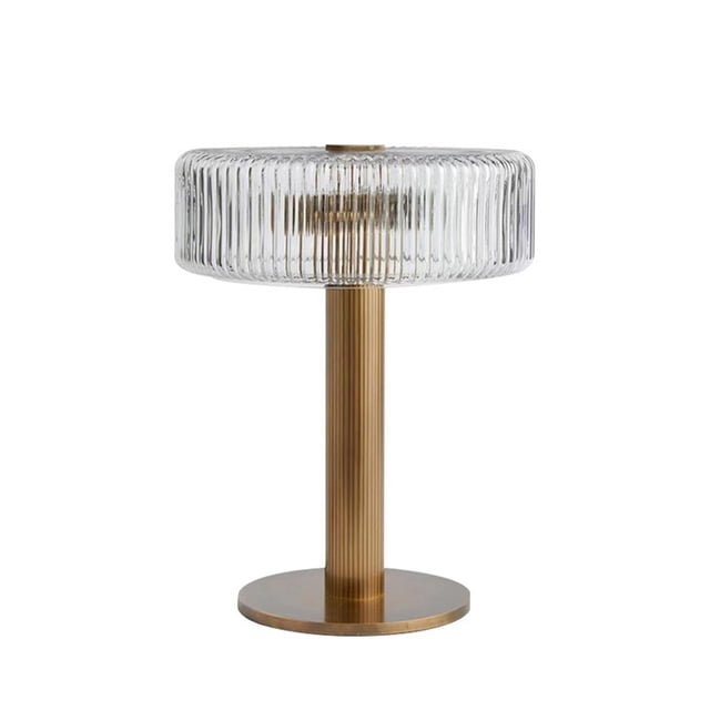Lámpara de mesa de cristal for sala de estar, estudio, decoración de mesita de noche