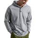 thumbnail image 1 of Gibobby Sudadera para Hombre Sudadera con capucha de forro polar para hombre mezcla de algodón con capucha color liso con cordón(Gris,M), 1 of 5