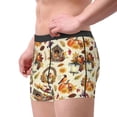 thumbnail image 2 of Sikiie Autumn Vintage Print Men's Boxer Briefs, Elastic Waistband Boxer Briefs Leggings-Small, 2 of 5