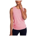 thumbnail image 2 of CAIXIA Womens Tank Tops Racerback Sleeveless Summer Athletic Tank Tops Crewneck Camisole Workout Sports Shirts Stretch Racerback Breathable Tee,Pink, 2 of 2