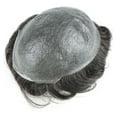 thumbnail image 6 of Toupee for Men Hairpiece PU Súper Invisible 0.02 0.03mm Ultra Thin Skin V-looped 100% Human Hair From India with Natural Hairline (8"x10") 1B, 6 of 8