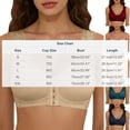 thumbnail image 4 of Vetsdori Women's Wirefree Sports Bras Yoga Front Close Bralette No Padding Casual,Soft Bras for Women Summer, 4 of 7