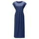 thumbnail image 4 of TopLLC Vestidos de verano para mujer,Vestido largo para mujer,Vestido largo de algodón con cuello redondo, sin mangas, cuello redondo, estilo retro, talla grande,Vestidos de verano para mujer,Navy, 4 of 6