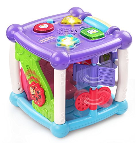 vtech busy learners activity cube purple