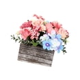 thumbnail image 4 of Centro mesa floral con arreglo floral artificial, elegante y versátil, con bandeja madera para mesa comedor o decoración rústica., 4 of 8