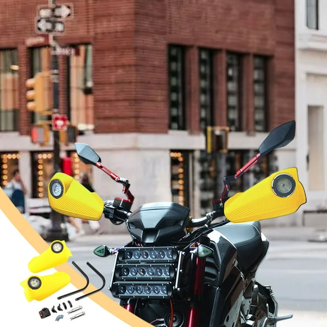 Accesorios para Modificación de Motocicletas: Correas Anticaídas, Luces, Protectores de Manos, Deflectores de Viento, Fundas para Manos.