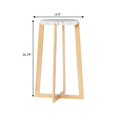 thumbnail image 5 of Benzara Accent Table with Marble Top and Metal Legs, Gold and White, 5 of 5