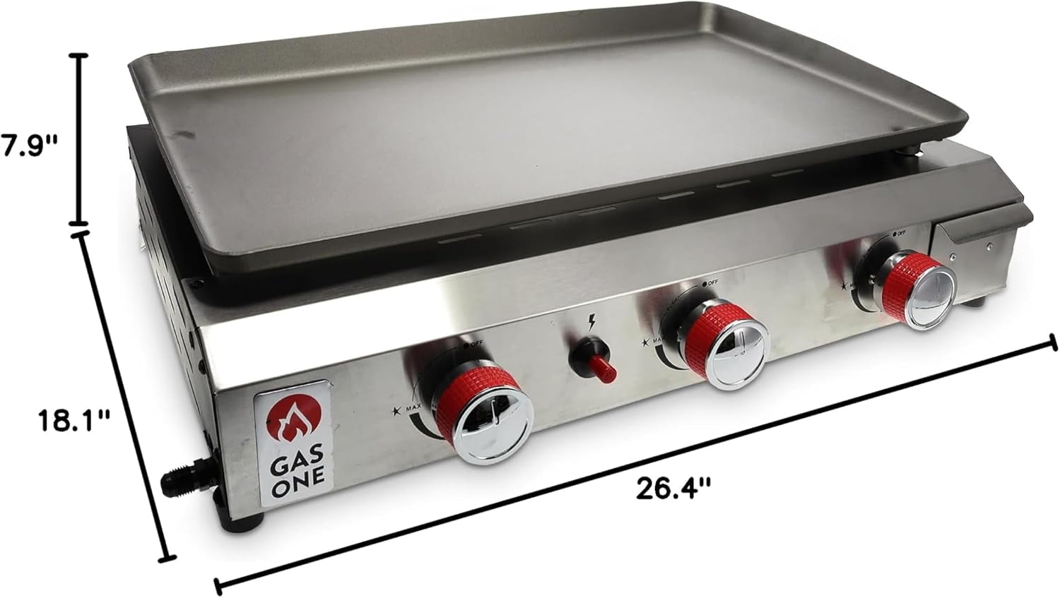 GasOne Stainless Steel Portable Outdoor Gas Grill Pan