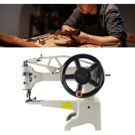 Industrial Cobbler Shoe Repair , 11.8 Inch Manual Sewing for Thick Materials, 500 SPM Heavy Duty Leather Shoes Repair Hand Crank Patcher Stitching