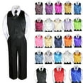 thumbnail image 1 of 23 Color Satin 4 Piece Set Vest Necktie Boy Baby Toddler Formal Tuxedo Suit 8-20, 1 of 2