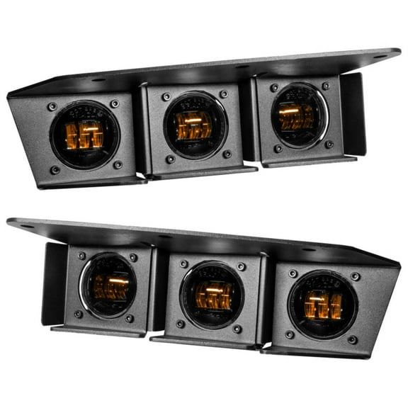 ORACLE Lighting 2021-2024 Ford Bronco Triple LED Fog Light Kit for Steel Bumper